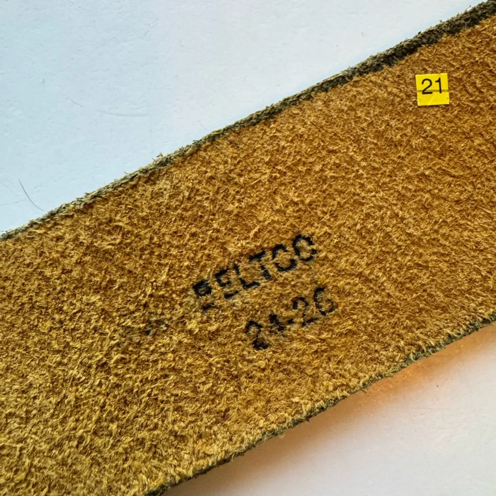 Vintage Mickey Mouse Disneyland Brass Tone Belt Buckle & Belt RARE - Picture 10 of 12